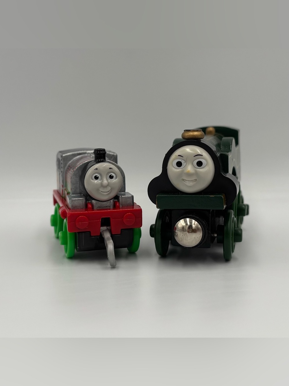 RARE Y2K Thomas & Friends Flames Graffiti Percy & Emily Diecast Train Toy Lot